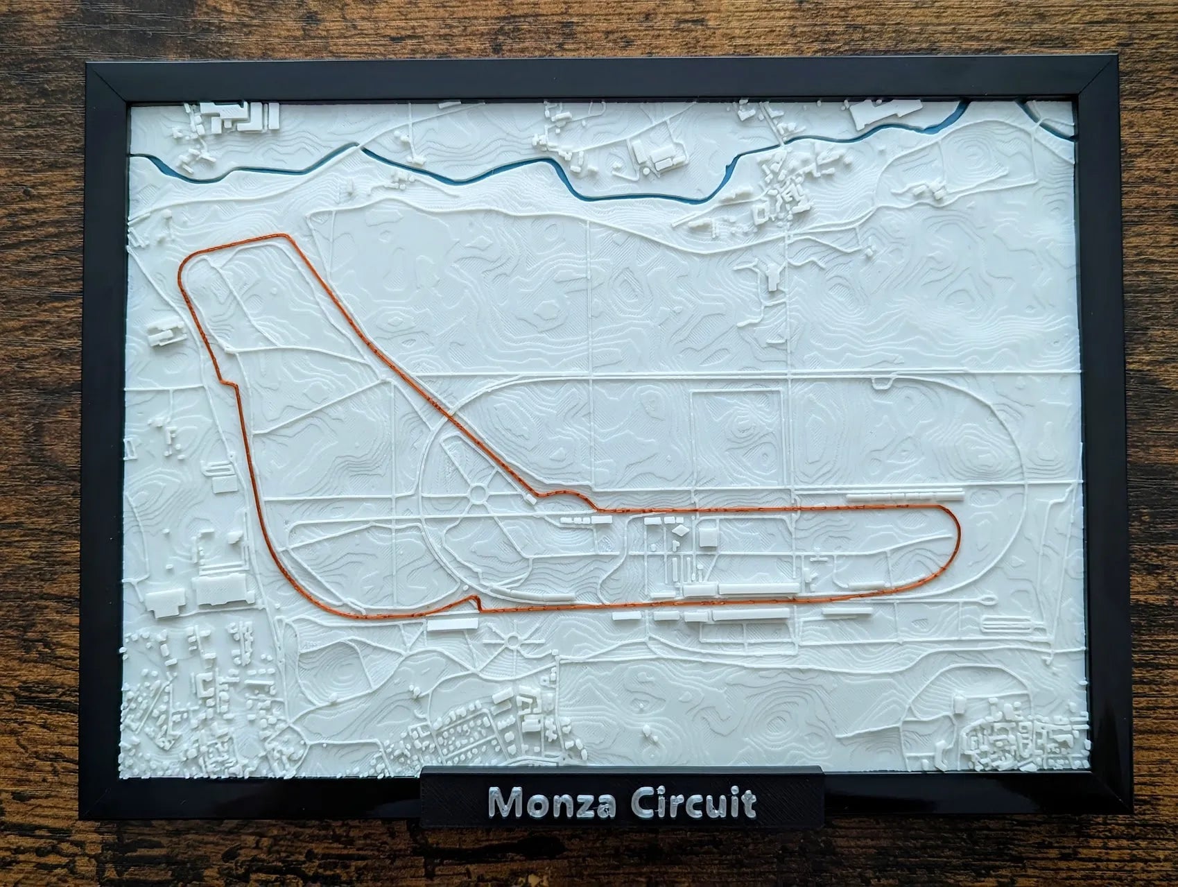Monza Grand Prix 3D Pist Haritası | Autodromo Nazionale Monza Duvar Dekoru | Değiştirilebilir F1 Panosu (19x14 cm) - Otoban Faresi Araba & Motosiklet Aksesuarları - otobanfaresi - 3d formula1 - formula1