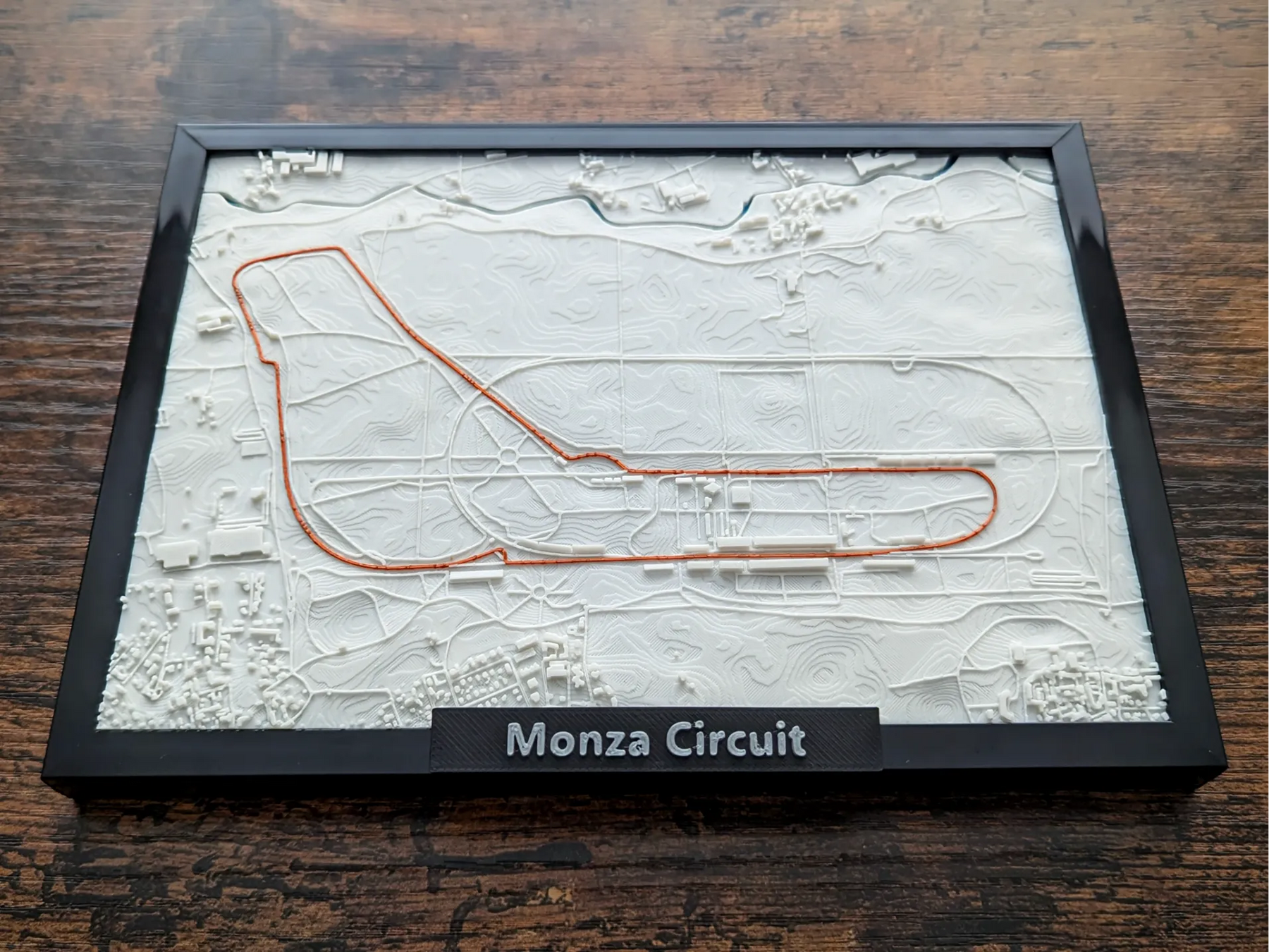 Monza Grand Prix 3D Pist Haritası | Autodromo Nazionale Monza Duvar Dekoru | Değiştirilebilir F1 Panosu (19x14 cm) - Otoban Faresi Araba & Motosiklet Aksesuarları - otobanfaresi - 3d formula1 - formula1