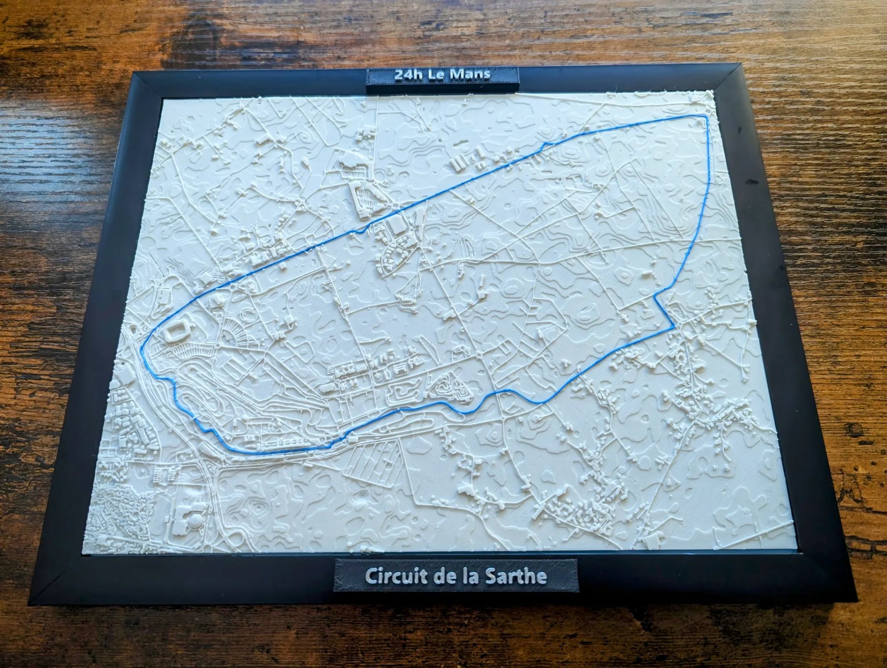 Circuit de la Sarthe 3D Harita | 24h Le Mans Pisti Dekoru | Değiştirilebilir Duvar Panosu (19x14 cm) - Otoban Faresi Araba & Motosiklet Aksesuarları - otobanfaresi - 3d formula1 - formula1