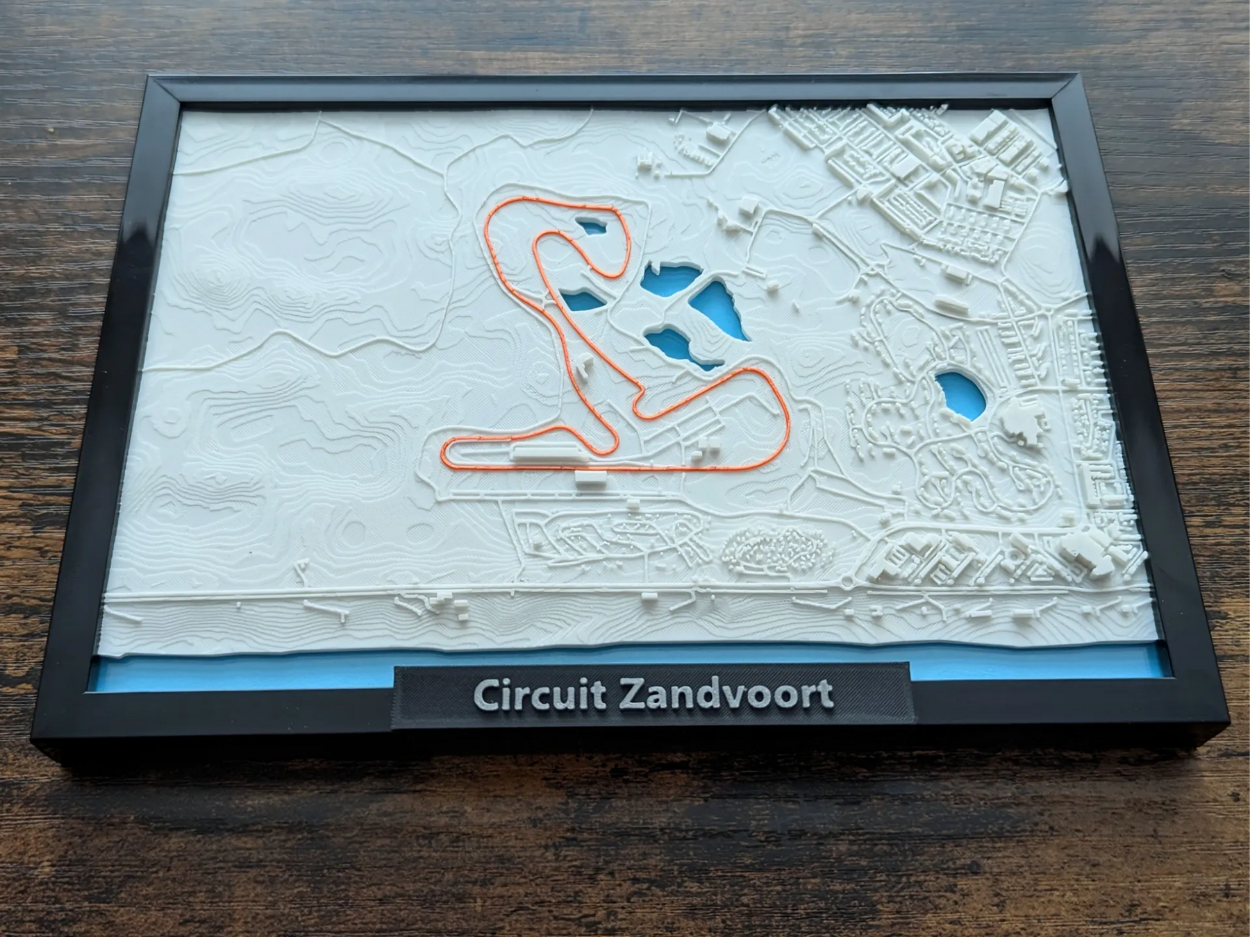 Circuit Zandvoort 3D Harita | Formula 1 Pisti Duvar Dekoru | Değiştirilebilir Pistli F1 Hediyesi (19x14 cm) - Otoban Faresi Araba & Motosiklet Aksesuarları - otobanfaresi - 3d formula1 - formula1
