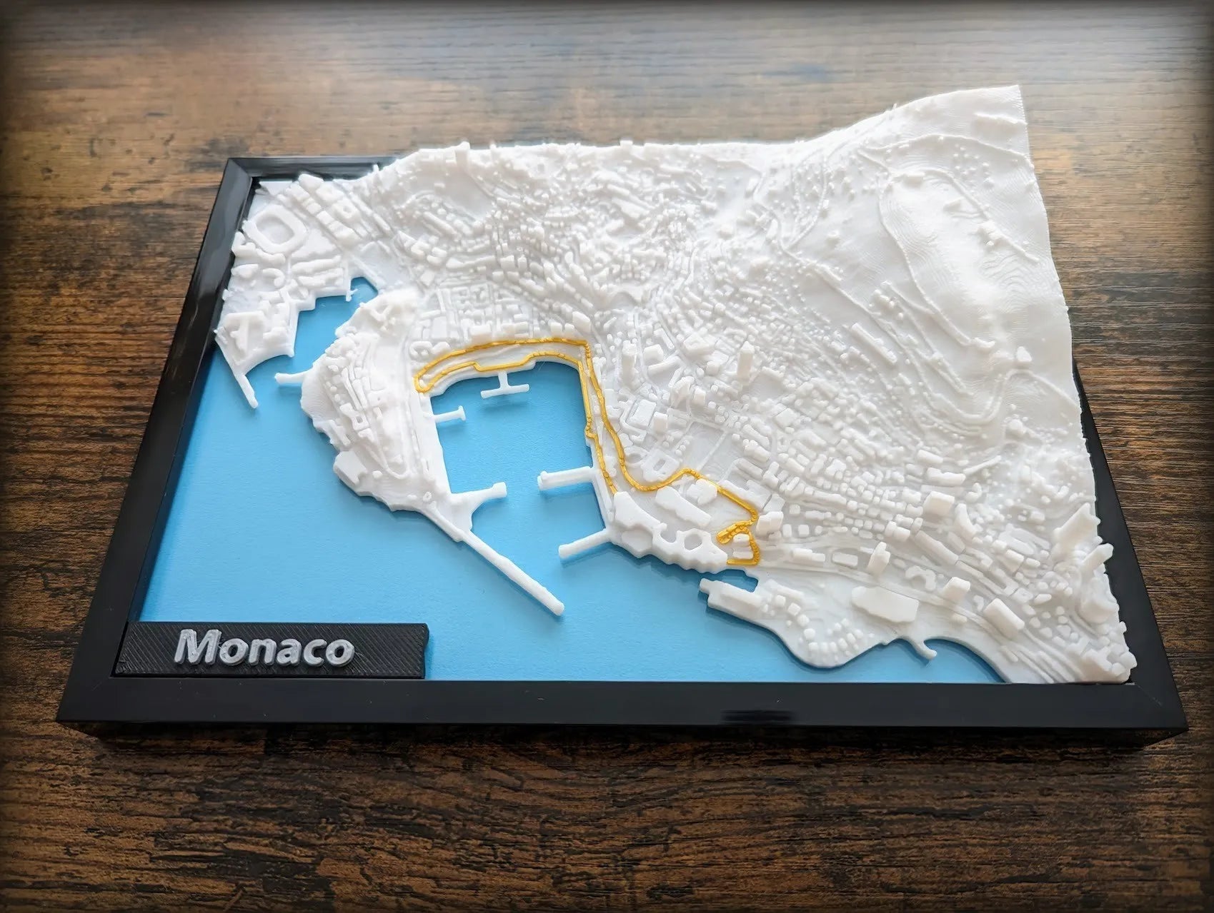 Monaco Grand Prix 3D Pist Haritası | Circuit de Monaco Duvar Dekoru | Değiştirilebilir Formula 1 Panosu (19x14 cm) - Otoban Faresi Araba & Motosiklet Aksesuarları - otobanfaresi - 3d formula1 - formula1