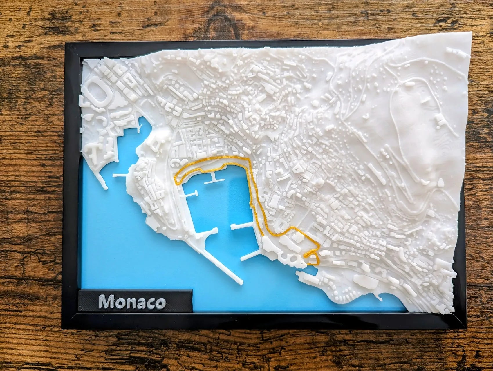 Monaco Grand Prix 3D Pist Haritası | Circuit de Monaco Duvar Dekoru | Değiştirilebilir Formula 1 Panosu (19x14 cm) - Otoban Faresi Araba & Motosiklet Aksesuarları - otobanfaresi - 3d formula1 - formula1