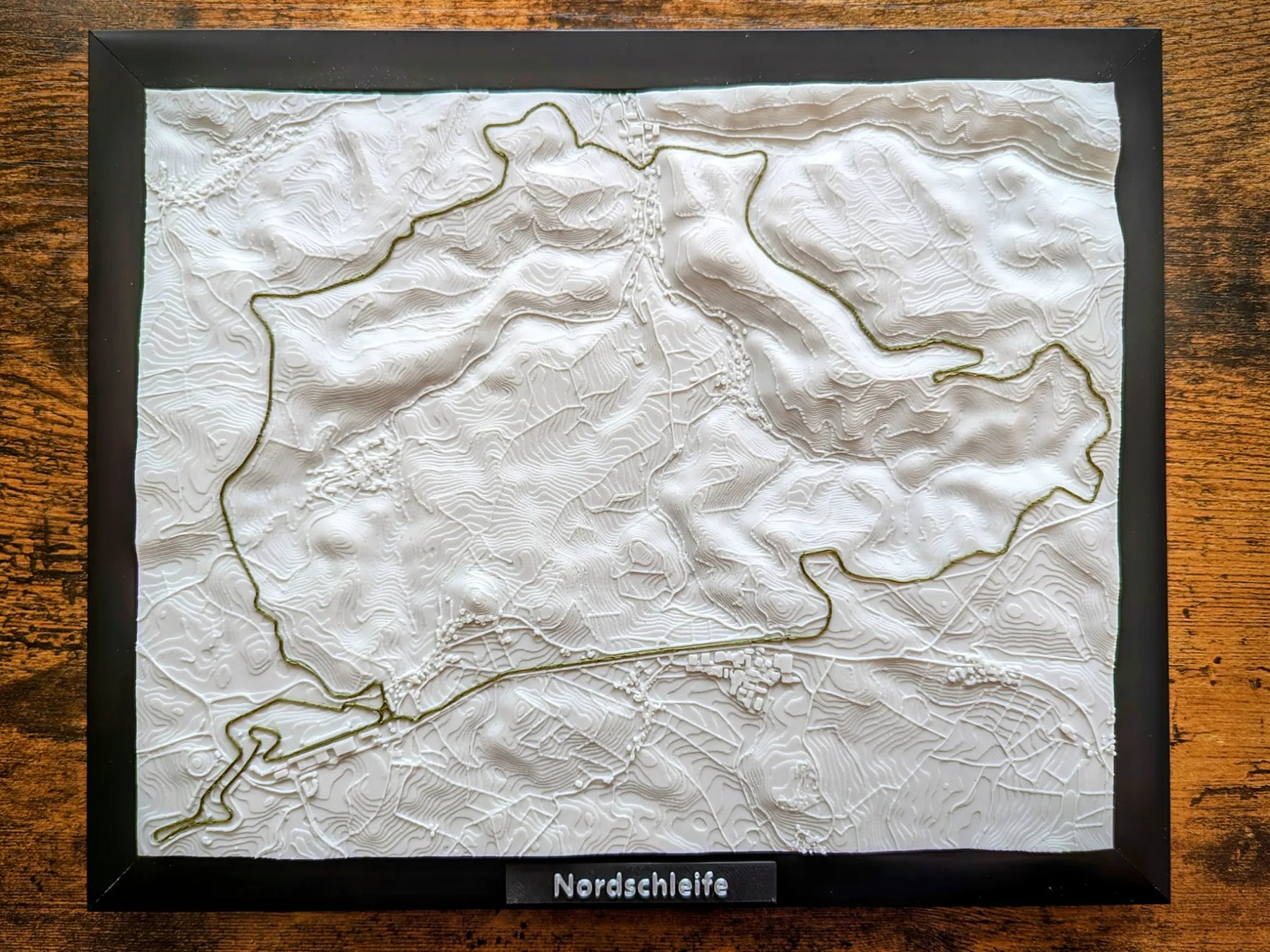 Nordschleife 3D Pist Haritası | Nürburgring Nordschleife Duvar Dekoru | Değiştirilebilir Yarış Pisti Panosu (19x14 cm) - Otoban Faresi Araba & Motosiklet Aksesuarları - otobanfaresi - 3d formula1 - formula1