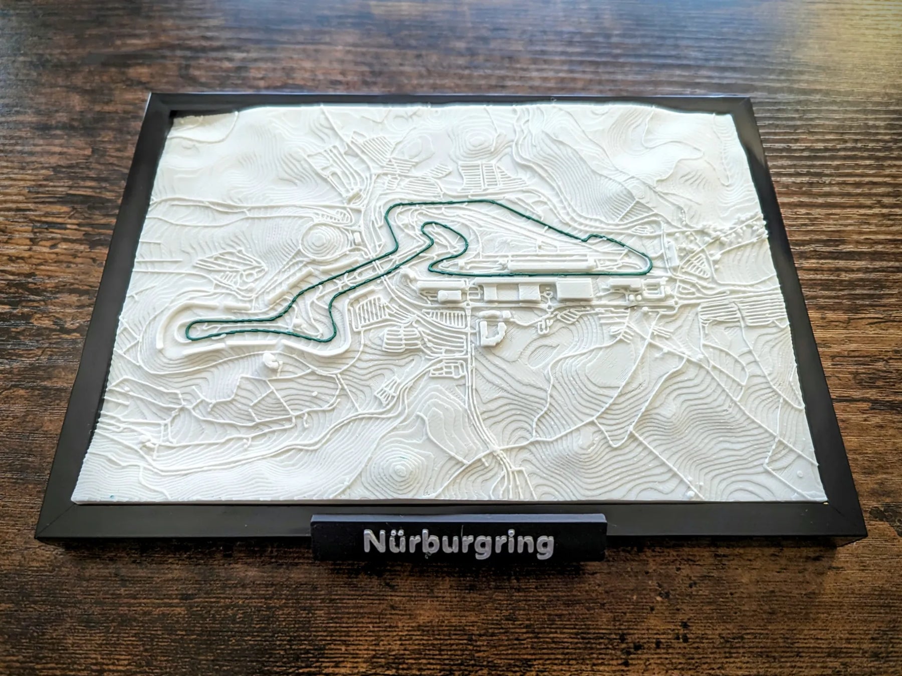 Nürburgring F1 3D Pist Haritası | Nürburgring Grand Prix Duvar Dekoru | Değiştirilebilir Formula 1 Panosu (19x14 cm) - Otoban Faresi Araba & Motosiklet Aksesuarları - otobanfaresi - 3d formula1 - formula1