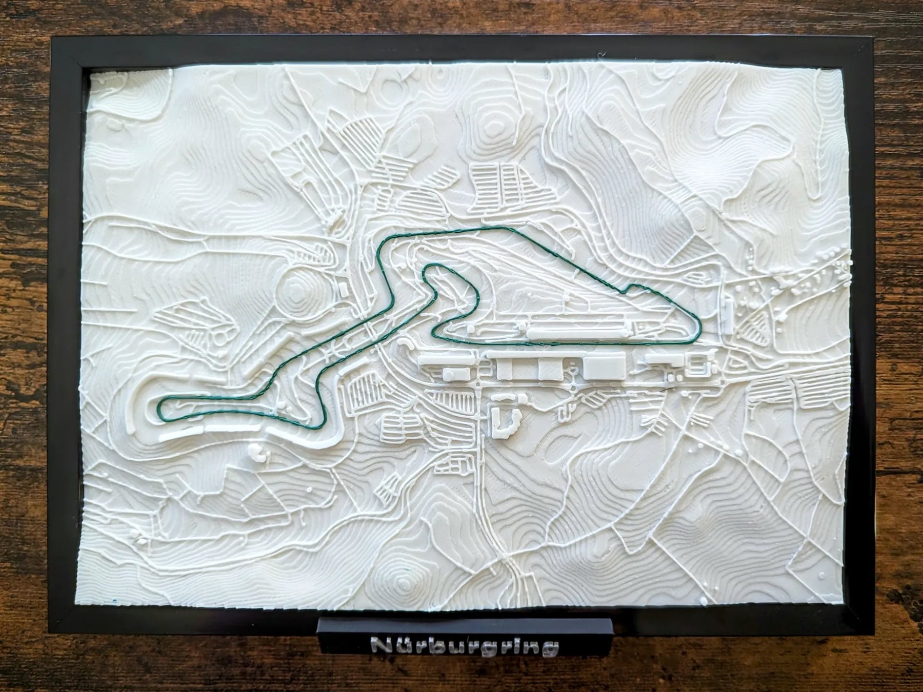 Nürburgring F1 3D Pist Haritası | Nürburgring Grand Prix Duvar Dekoru | Değiştirilebilir Formula 1 Panosu (19x14 cm) - Otoban Faresi Araba & Motosiklet Aksesuarları - otobanfaresi - 3d formula1 - formula1