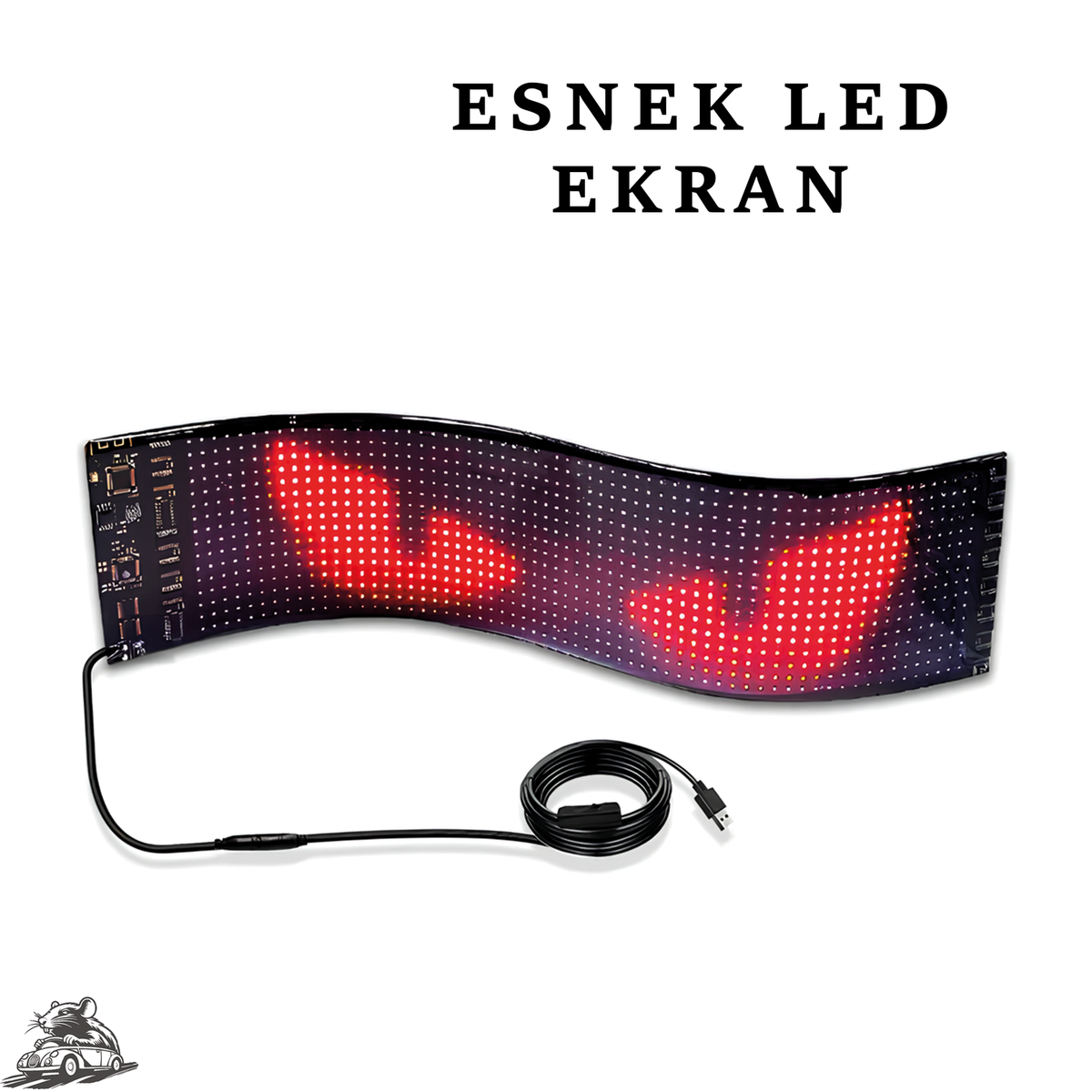 Esnek LED Panel - Kumanda ve Bluetooth - Otoban Faresi Araba & Motosiklet Aksesuarları - otobanfaresi -