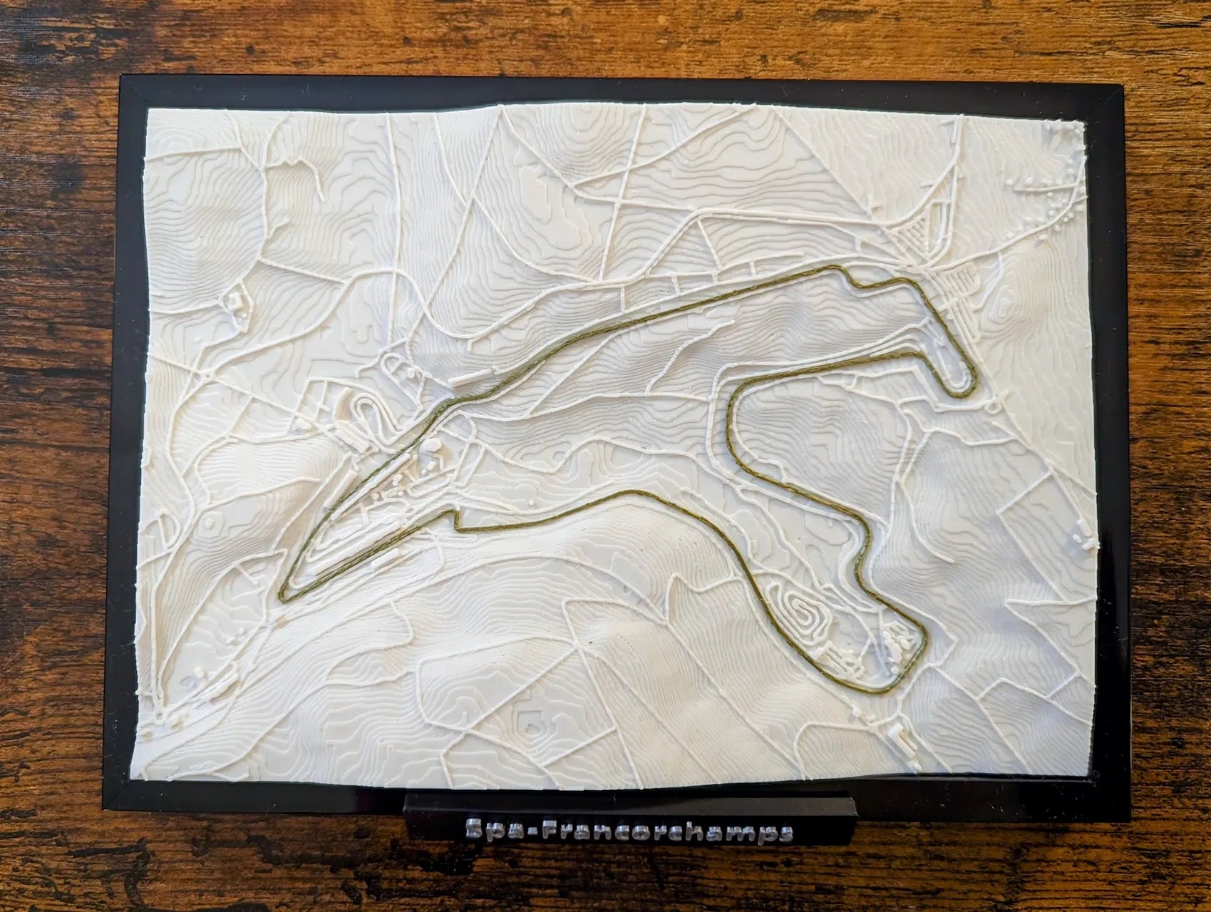 Spa-Francorchamps 3D Pist Haritası | Belgian Grand Prix Duvar Dekoru | Değiştirilebilir Formula 1 Panosu (19x14 cm) - Otoban Faresi Araba & Motosiklet Aksesuarları - otobanfaresi - 3d formula1 - formula1