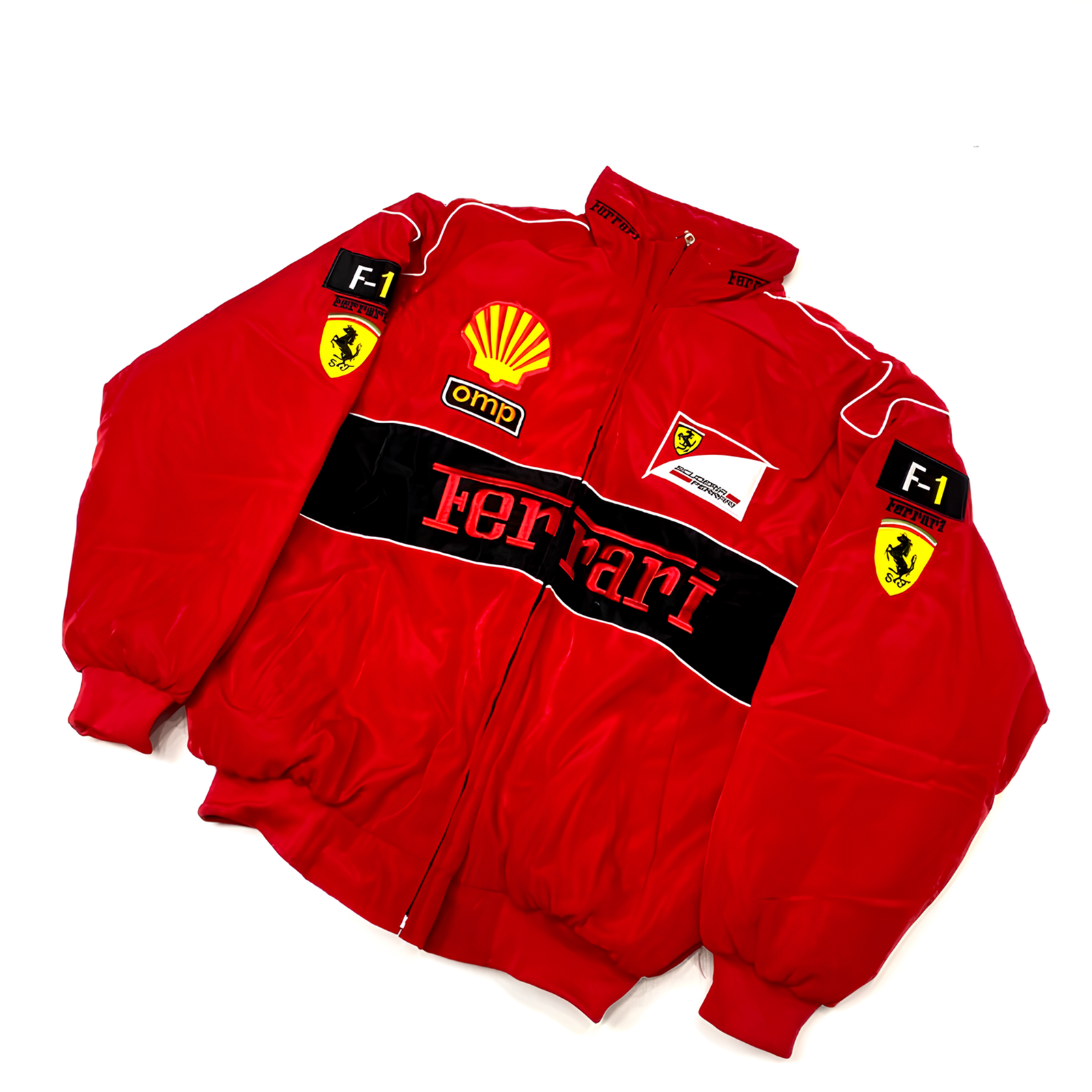 Vintage Red Ferrari Ceket - Otoban Faresi Araba & Motosiklet Aksesuarları - otobanfaresi -