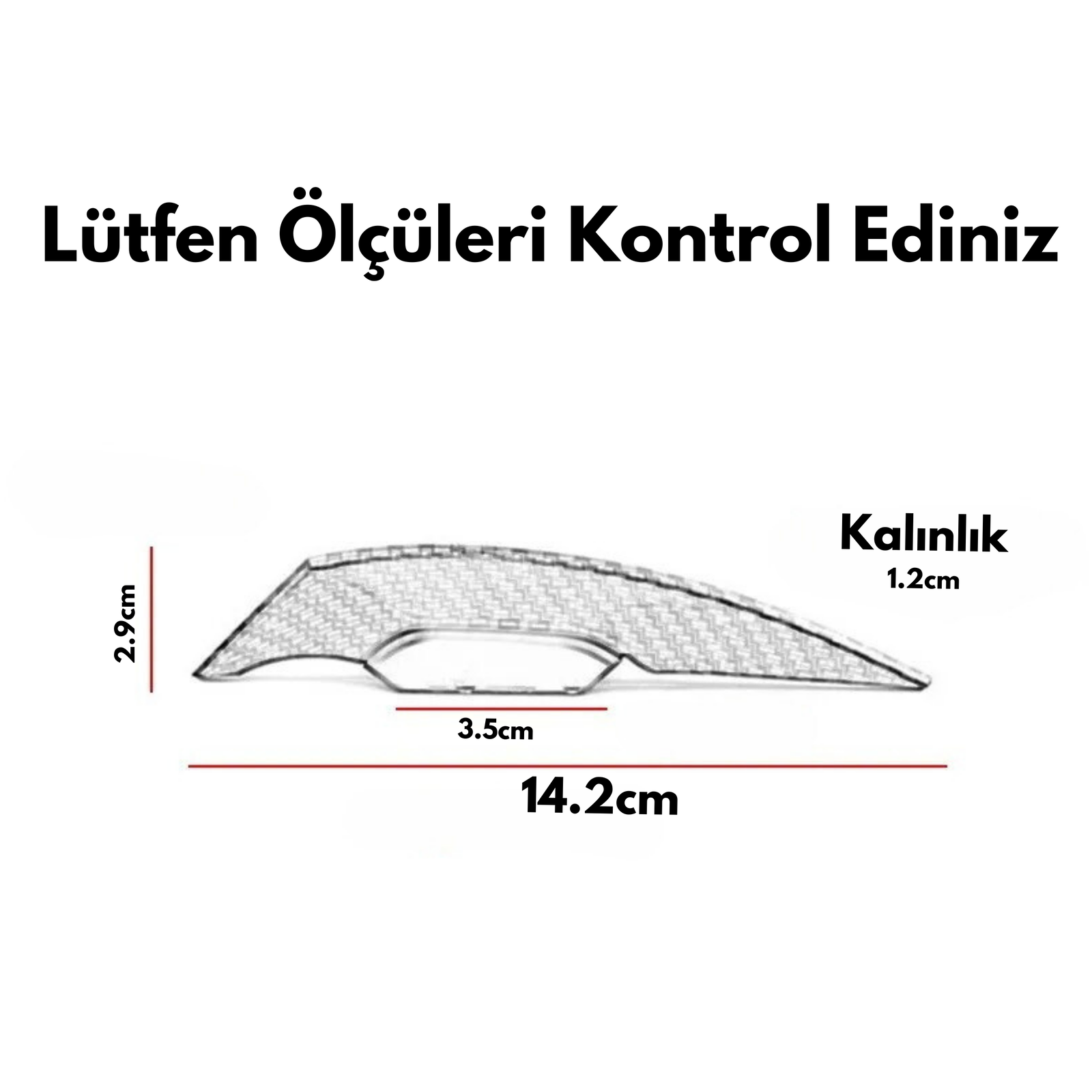 Ön Rüzgarlık İnce Karbon Fiber Desenli Universal - Otoban Faresi Araba & Motosiklet Aksesuarları - otobanfaresi -