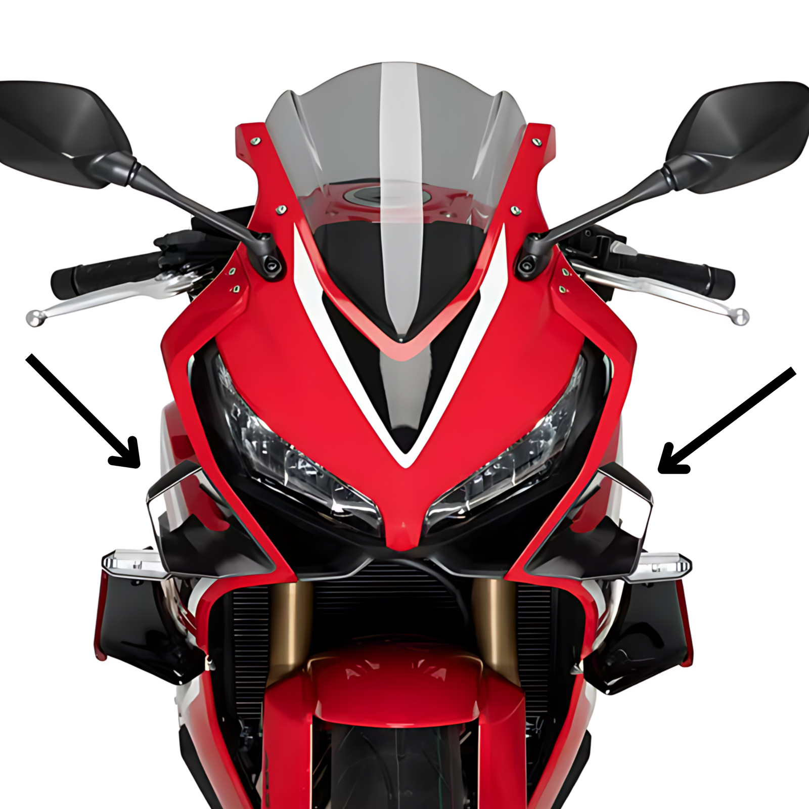 CBR650R için Uyumlu Kapalı Kanat Winglet- Rüzgarlık - Otoban Faresi Araba & Motosiklet Aksesuarları - otobanfaresi -