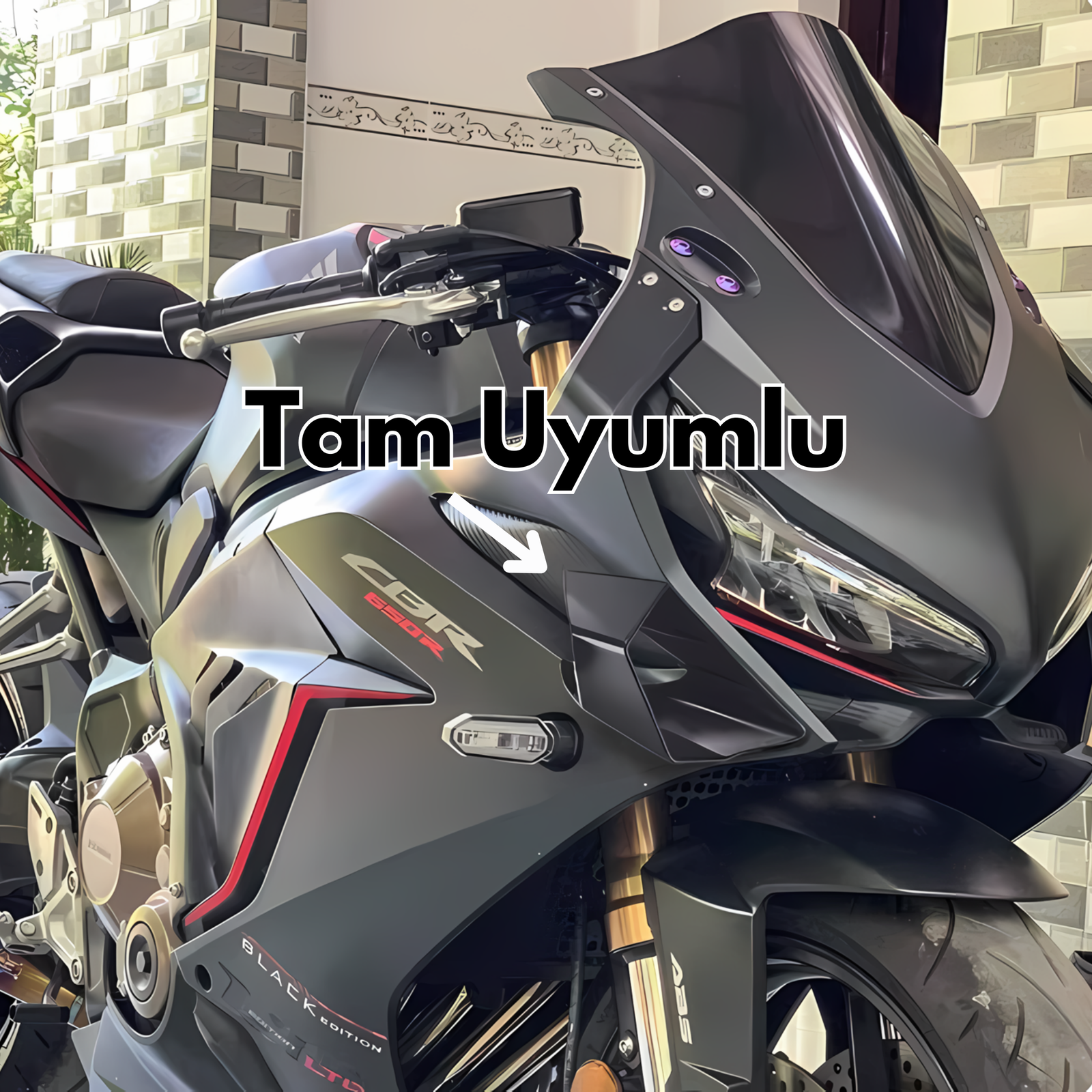 CBR650R için Uyumlu Kapalı Kanat Winglet- Rüzgarlık - Otoban Faresi Araba & Motosiklet Aksesuarları - otobanfaresi -