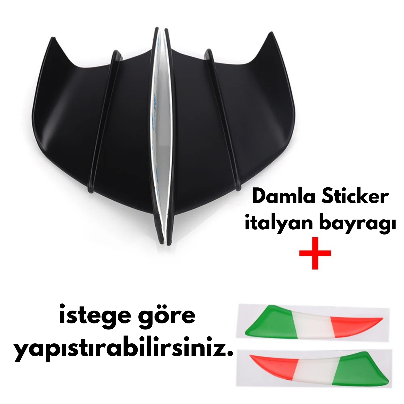 Motosiklet Ön Rüzgarlık İtalyan Hava Kanallı Universal - Otoban Faresi Araba & Motosiklet Aksesuarları - otobanfaresi -