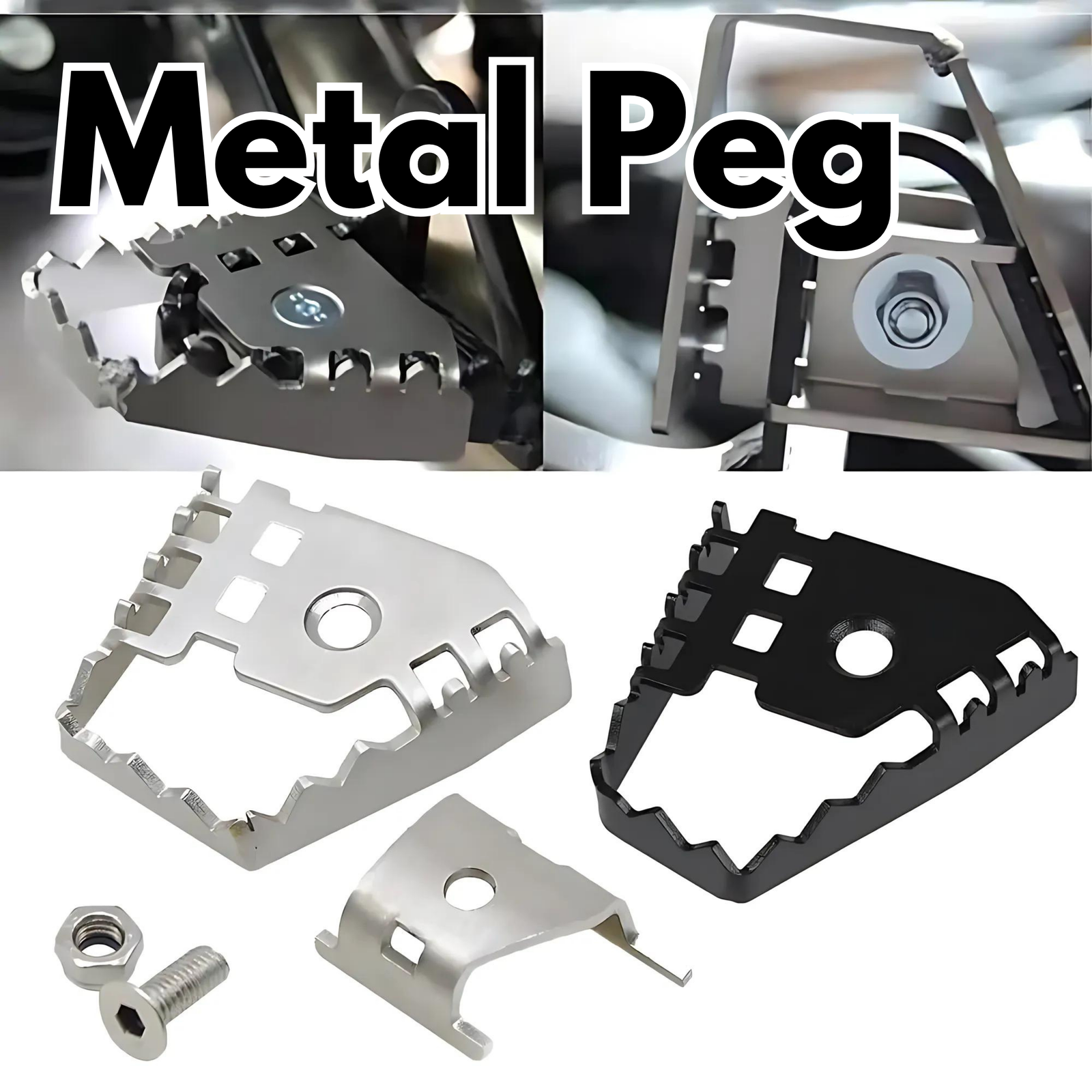 Motosiklet Metal Ayaklık Pegi Yükseltmesi - Otoban Faresi Araba & Motosiklet Aksesuarları - otobanfaresi -