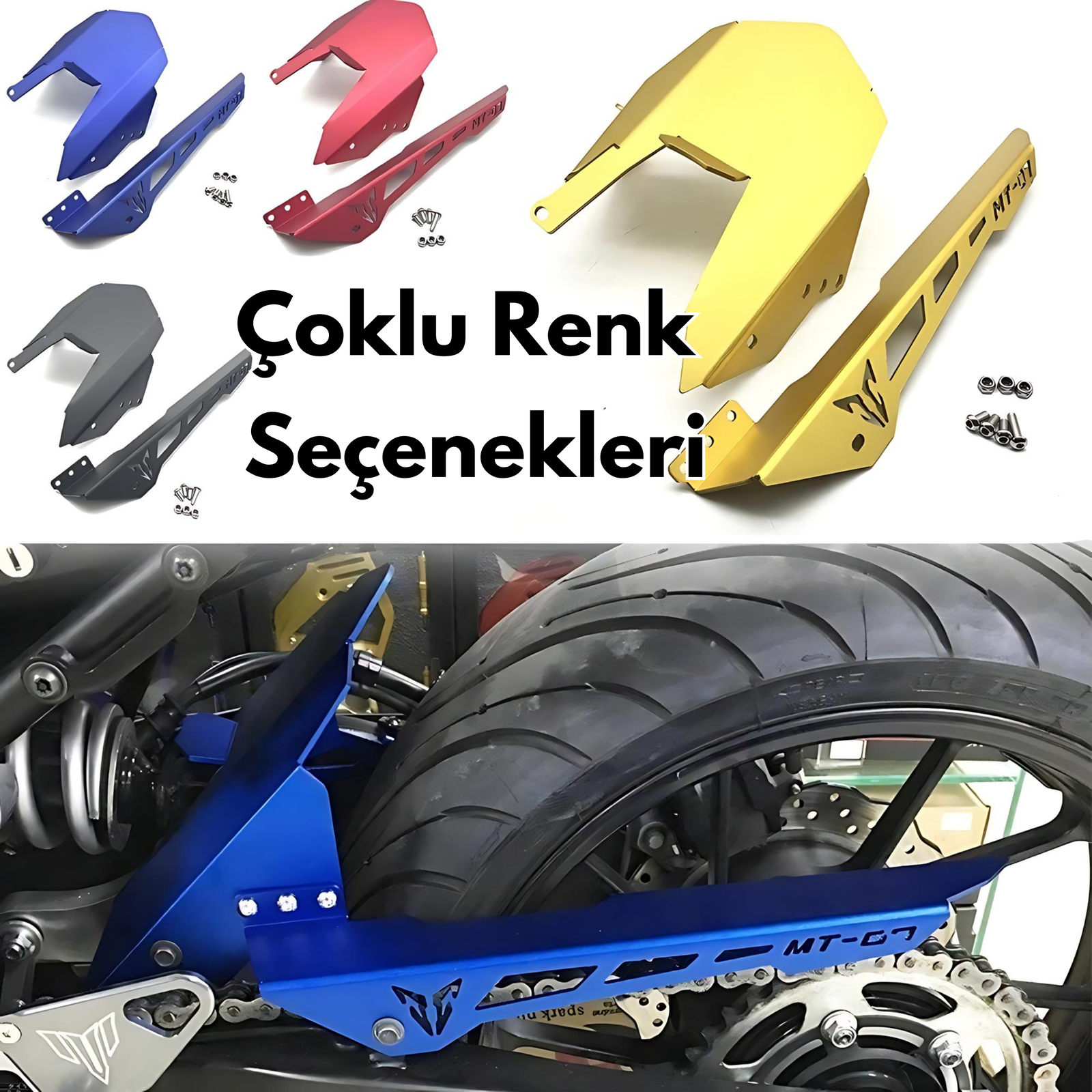 Arka Çamurluk ve Zincir Koruma CNC Metal - Otoban Faresi Araba & Motosiklet Aksesuarları - otobanfaresi -
