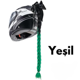 Kask Örgü Saç Eklentisi Renkli Vantuzlu - Otoban Faresi Araba & Motosiklet Aksesuarları - otobanfaresi -
