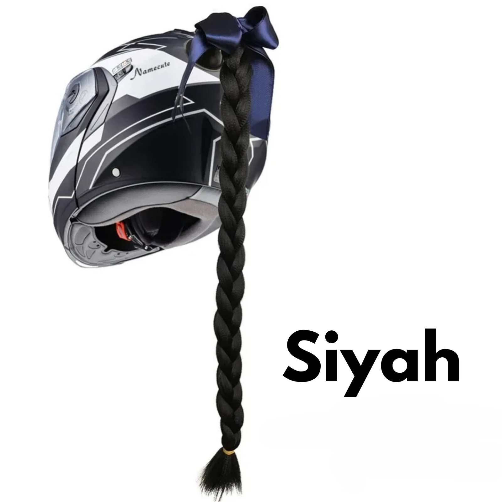 Kask Örgü Saç Eklentisi Renkli Vantuzlu - Otoban Faresi Araba & Motosiklet Aksesuarları - otobanfaresi -