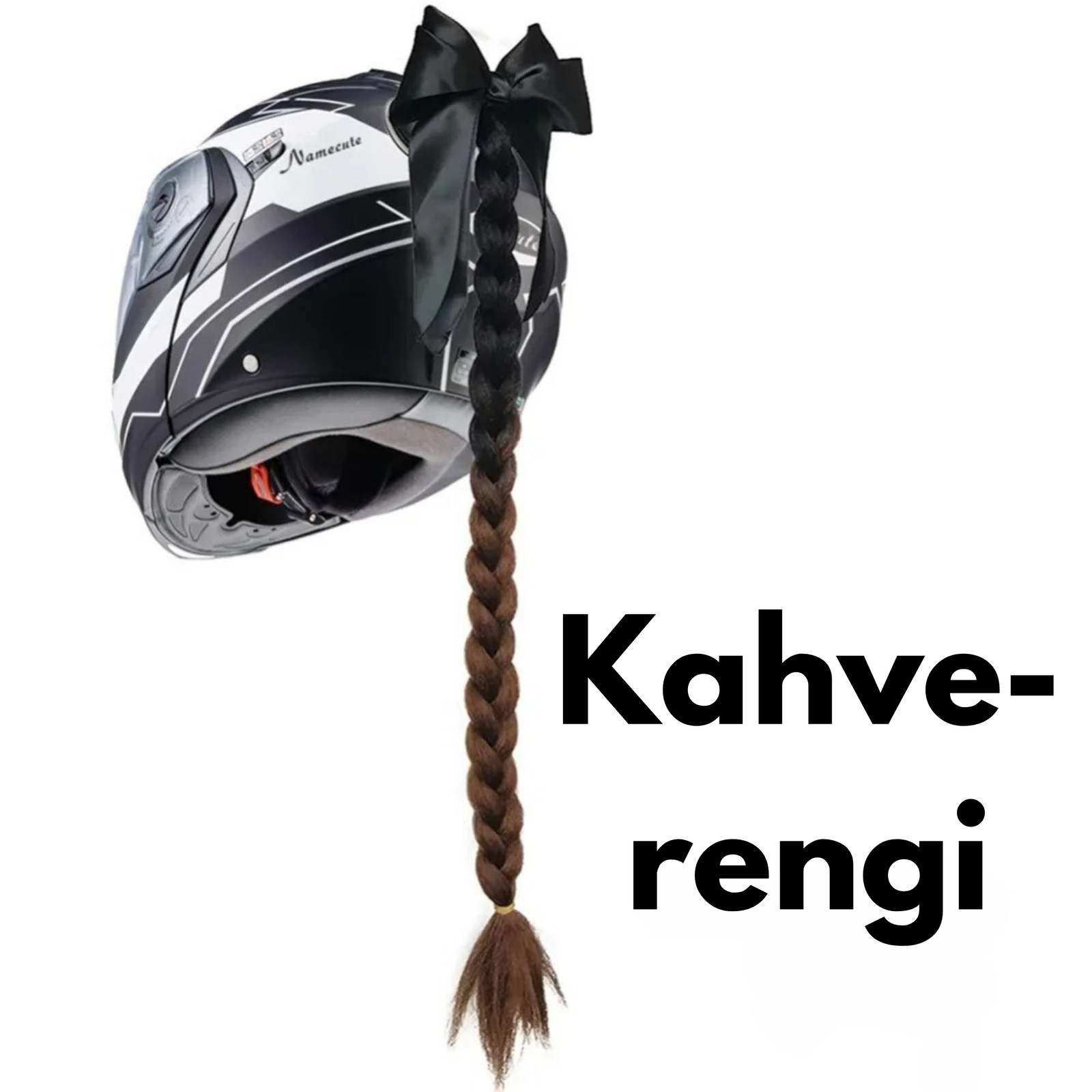 Kask Örgü Saç Eklentisi Renkli Vantuzlu - Otoban Faresi Araba & Motosiklet Aksesuarları - otobanfaresi -