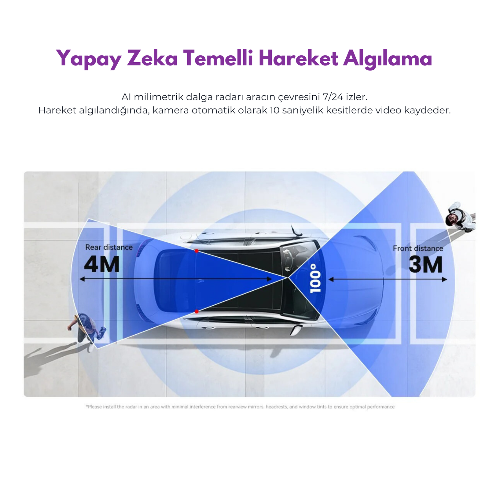DDPAİ Ultra HD Araç içi Ön & Arka Kamera Yapay Zeka - ADAS - Otoban Faresi Araba & Motosiklet Aksesuarları - otobanfaresi -