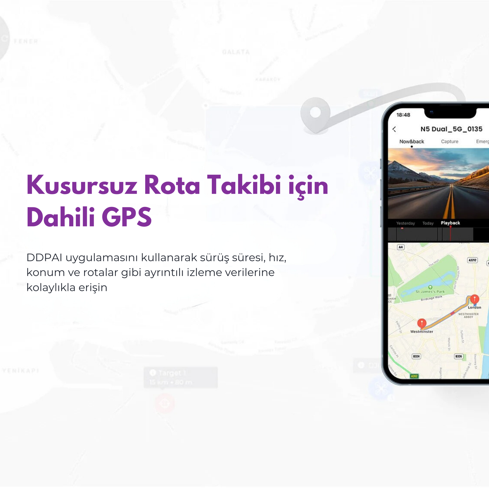DDPAİ Ultra HD Araç içi Ön & Arka Kamera Yapay Zeka - ADAS - Otoban Faresi Araba & Motosiklet Aksesuarları - otobanfaresi -