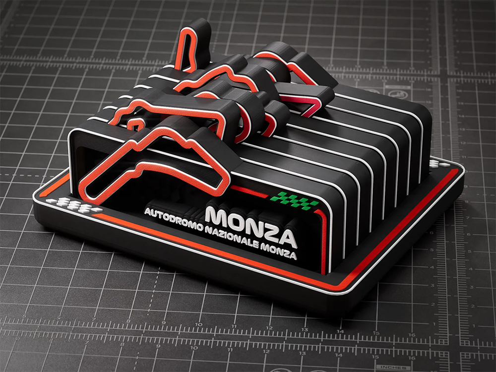 F1 Yarış Pisti 8'li Depolama Tutucu – Modüler Koleksiyon İçin Düzenleyici - Otoban Faresi Araba & Motosiklet Aksesuarları - otobanfaresi - 3d formula1 - formula1