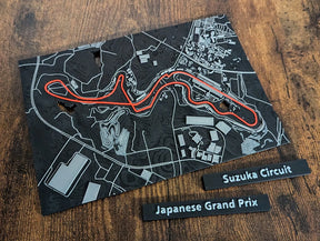 Japanese Grand Prix 3D Pist Haritası | Suzuka Circuit Duvar Dekoru | Değiştirilebilir Formula 1 Panosu (19x14 cm) - Otoban Faresi Araba & Motosiklet Aksesuarları - otobanfaresi - 3d formula1 - formula1
