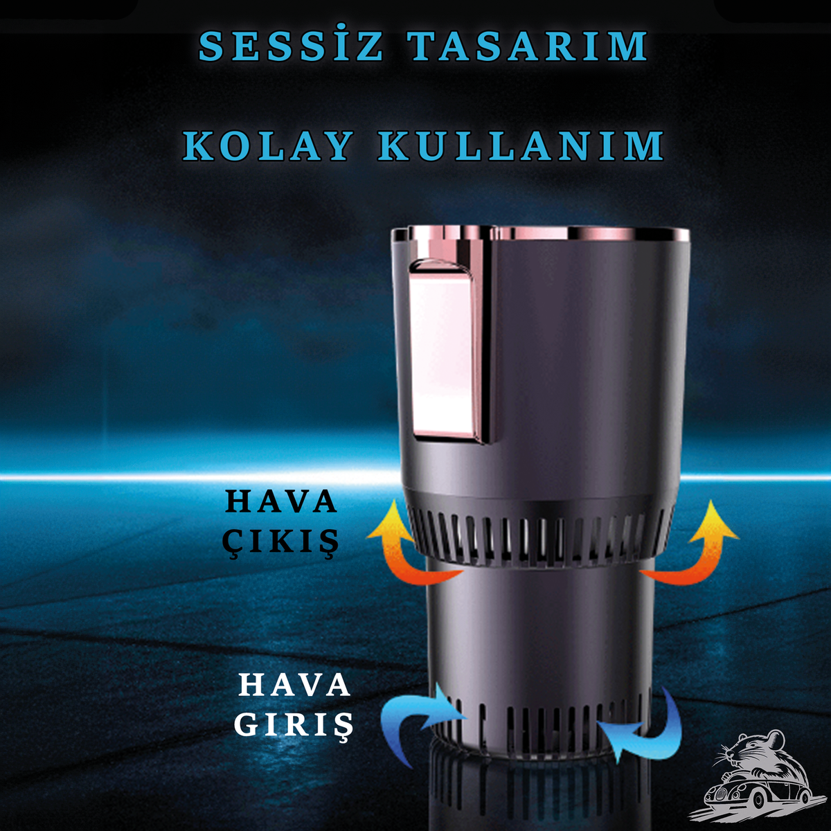 Akıllı 2'si 1 Arada Araba Bardak Soğutucu ve Isıtıcı - Otoban Faresi Araba & Motosiklet Aksesuarları - otobanfaresi - 