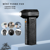 El Tipi Mini Turbo Jet Fan - Endüstriyel Turbo Fan - Otoban Faresi Araba & Motosiklet Aksesuarları - otobanfaresi - 