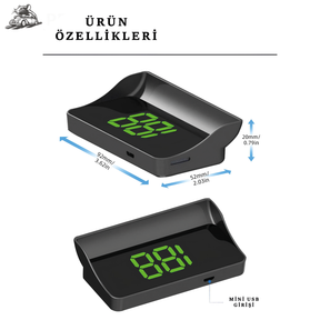 Ön Cam Hız Yansıtıcı - HUD Projektör - Otoban Faresi Araba & Motosiklet Aksesuarları - otobanfaresi - 
