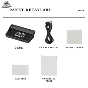 Ön Cam Hız Yansıtıcı - HUD Projektör - Otoban Faresi Araba & Motosiklet Aksesuarları - otobanfaresi - 