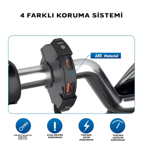 Orjinal Tip Hızlı Şarj Eklentisi IP65 Su Geçirmez - Otoban Faresi Araba & Motosiklet Aksesuarları - otobanfaresi - 