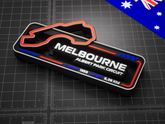 Melbourne Albert Park F1 Pisti 3D Duvar Dekoru – 17.5 cm - Otoban Faresi Araba & Motosiklet Aksesuarları - otobanfaresi - 3d formula1 - formula1