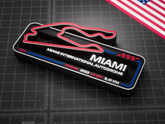 Miami International Autodrome F1 Pisti 3D Duvar Dekoru – 17.5 cm - Otoban Faresi Araba & Motosiklet Aksesuarları - otobanfaresi - 3d formula1 - formula1
