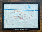 Miami Grand Prix 3D Pist Haritası | Miami International Autodrome Duvar Dekoru | Değiştirilebilir F1 Panosu (19x14 cm) - Otoban Faresi Araba & Motosiklet Aksesuarları - otobanfaresi - 3d formula1 - formula1
