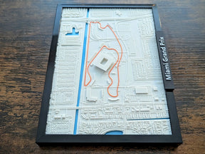 Miami Grand Prix 3D Pist Haritası | Miami International Autodrome Duvar Dekoru | Değiştirilebilir F1 Panosu (19x14 cm) - Otoban Faresi Araba & Motosiklet Aksesuarları - otobanfaresi - 3d formula1 - formula1