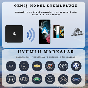 Kablosuz CarPlay ve Android Auto Adaptörü - Otoban Faresi Araba & Motosiklet Aksesuarları - otobanfaresi - 
