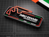 Abu Dhabi Yas Marina Formula 1 Pisti 3D Duvar Dekoru – 17.5 cm - Otoban Faresi Araba & Motosiklet Aksesuarları - otobanfaresi - 3d formula1 - formula1