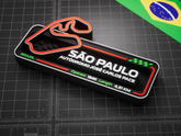 Autódromo José Carlos Pace F1 Pisti 3D Duvar Dekoru – 17.5 cm - Otoban Faresi Araba & Motosiklet Aksesuarları - otobanfaresi - 3d formula1 - formula1