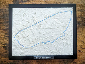 Circuit de la Sarthe 3D Harita | 24h Le Mans Pisti Dekoru | Değiştirilebilir Duvar Panosu (19x14 cm) - Otoban Faresi Araba & Motosiklet Aksesuarları - otobanfaresi - 3d formula1 - formula1
