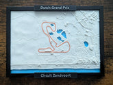 Circuit Zandvoort 3D Harita | Formula 1 Pisti Duvar Dekoru | Değiştirilebilir Pistli F1 Hediyesi (19x14 cm) - Otoban Faresi Araba & Motosiklet Aksesuarları - otobanfaresi - 3d formula1 - formula1