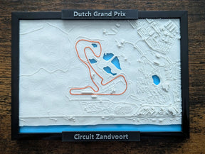 Circuit Zandvoort 3D Harita | Formula 1 Pisti Duvar Dekoru | Değiştirilebilir Pistli F1 Hediyesi (19x14 cm) - Otoban Faresi Araba & Motosiklet Aksesuarları - otobanfaresi - 3d formula1 - formula1