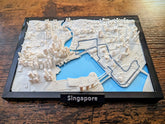 Singapore Grand Prix 3D Pist Haritası | Marina Bay Circuit Duvar Dekoru | Değiştirilebilir Formula 1 Panosu (19x14 cm) - Otoban Faresi Araba & Motosiklet Aksesuarları - otobanfaresi - 3d formula1 - formula1