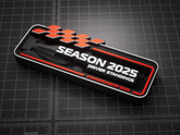 F1 2025 Sezonu Başlık Etiketi – “Season 2025 Driver Standings” 3D Koleksiyon Parçası - Otoban Faresi Araba & Motosiklet Aksesuarları - otobanfaresi - 3d formula1 - formula1