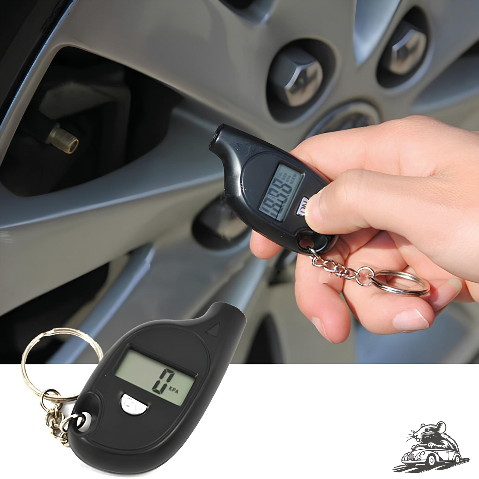 Lastik Basınç Ölçer - Otoban Faresi Araba & Motosiklet Aksesuarları - otobanfaresi - 