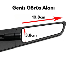 Motosiklet Aynalı Rüzgarlık Geniş Açılı - Otoban Faresi Araba & Motosiklet Aksesuarları - otobanfaresi - 