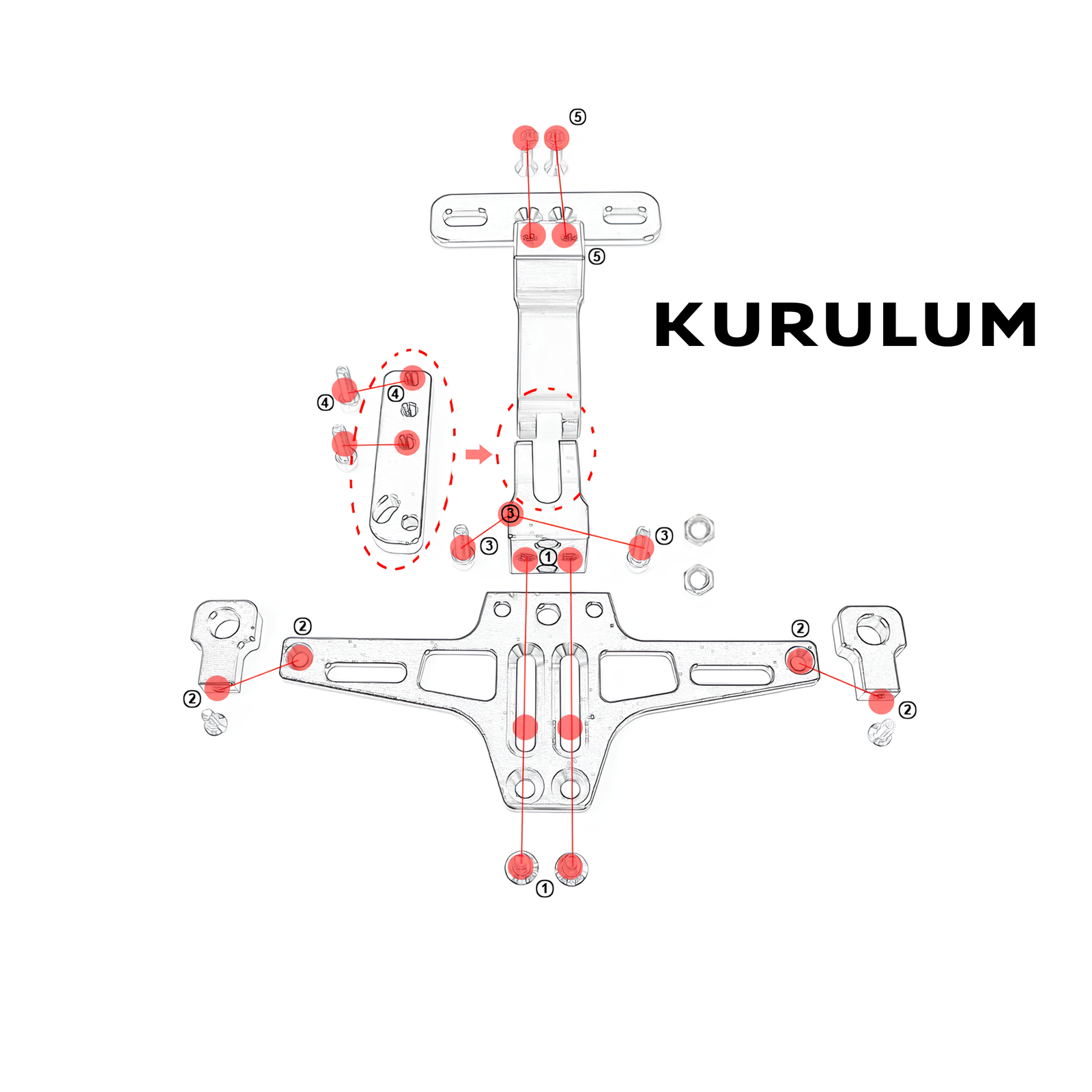 Alüminyum CNC Kuyruk ve Plakalık - Otoban Faresi Araba & Motosiklet Aksesuarları - otobanfaresi - 