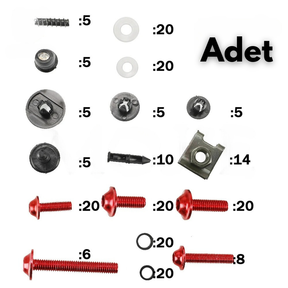 Renkli Alüminyum Paslanmaz Motosiklet Civata Seti - Otoban Faresi Araba & Motosiklet Aksesuarları - otobanfaresi - 