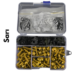 Renkli Alüminyum Paslanmaz Motosiklet Civata Seti - Otoban Faresi Araba & Motosiklet Aksesuarları - otobanfaresi - 