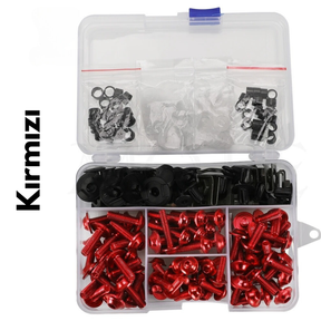 Renkli Alüminyum Paslanmaz Motosiklet Civata Seti - Otoban Faresi Araba & Motosiklet Aksesuarları - otobanfaresi - 