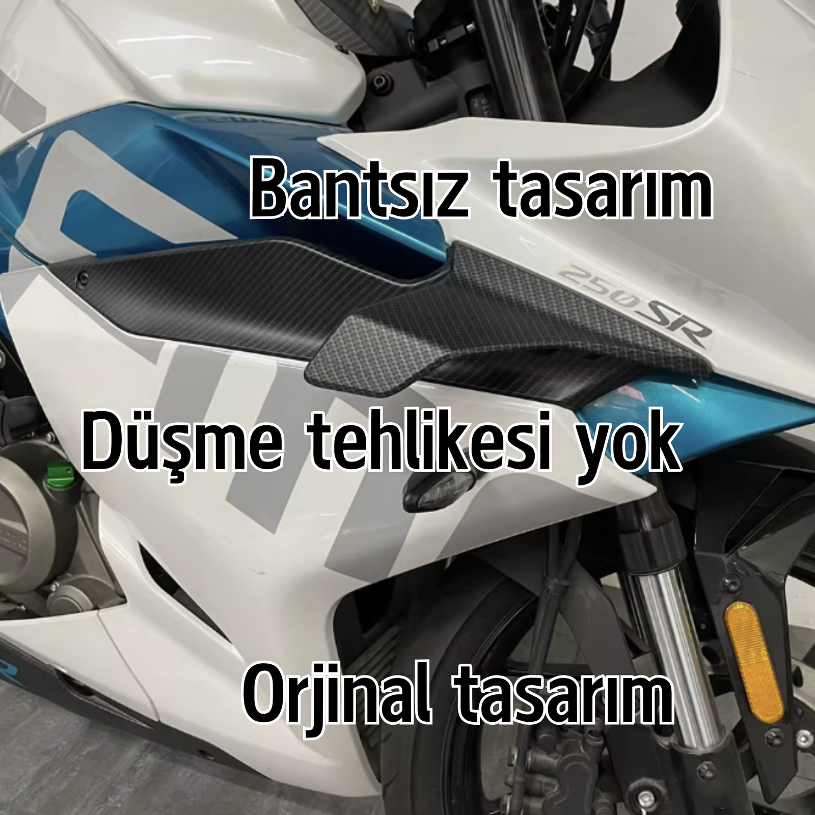 Cfmoto 250SR Ön Rüzgarlık Köpekbalığı Kanadı - Otoban Faresi Araba & Motosiklet Aksesuarları - otobanfaresi - 